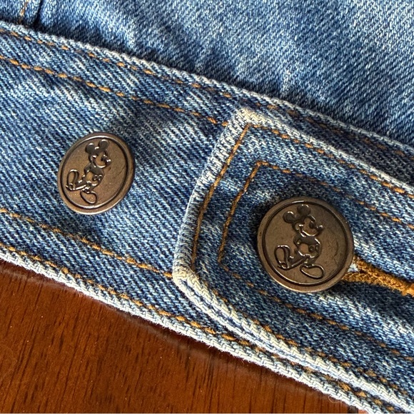 Vintage Mickey Inc 1928 Walt Disney World Button Up Denim Cotton Jacket medium - Picture 4 of 6